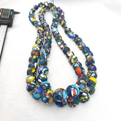 Beautiful Vintage Glass beads trade Beads Beaded Necklace 14mm