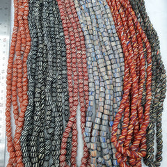 Lot 20 Strands BEAUTIFUL OLD AFRICAN Blue GLASS BEADS Vintage Strands necklaces