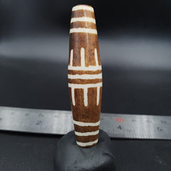 South Asian Burmese 55mm Old Pumtek petrified Wood Bead