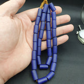 Vintage Cobalt Blue African Glass beads Necklace