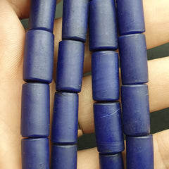 Vintage Cobalt Blue African Glass beads Necklace