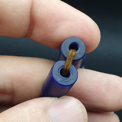 Vintage Cobalt Blue African Glass beads Necklace