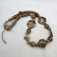 RARE Very Unique Old PUMTEK BEADS Necklace Great Patterns Necklace NC47