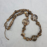 RARE Very Unique Old PUMTEK BEADS Necklace Great Patterns Necklace NC47