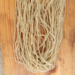 Vintage Tiny crystal white Seed Glass Beads with Coin Tribal Jewelry Necklace