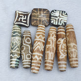very rare Asian Burmese Pumtek trade Beads lot