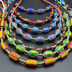 Lot 20 Necklaces Chevron and Seed Beads Wholesale Lot for Beads Reseller.