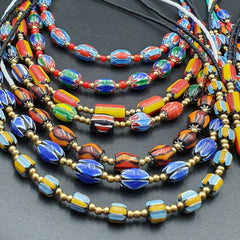 Lot 20 Necklaces Chevron and Seed Beads Wholesale Lot for Beads Reseller.