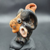 Large Ancient Mosaic Glass Sheep head Bead pendant