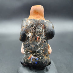 Großer antiker Mosaik-Glas-Schafkopf-Perlenanhänger