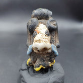 Large Ancient Mosaic Glass Animal Sheep head Bead pendant