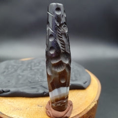 Training Horse Antique Ancient Indo Tibetan Carving Agate Bead Amulet