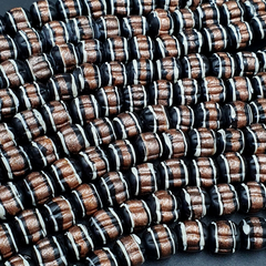 VINTAGE Venerano ART Fancy Beads 10-10.5MM Aventurine GLASS BEADS Necklace