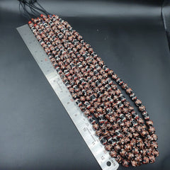 VINTAGE Venerano ART Fancy Beads 17x11-10MM Aventurine GLASS BEADS 24" Necklace