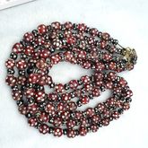 Vintage Venetian Style Trade beads red skunk eye beads Necklace