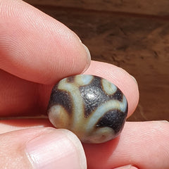 Dragon Eye Old Antique Himalayan Indo Tibetan Dragon 7 Eyes Dzi Amulet Bead