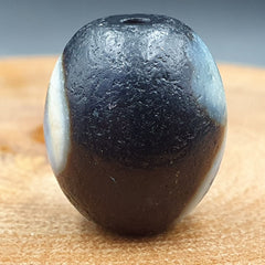 Old Antique Himalayan Tibetan Dragon 2 Eyes Dzi Amulet Bead #25