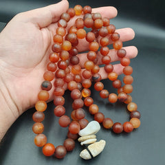 Dragon Skin Vintage  RED AGATE STONE Prayer Beads-Rosary 262g (12mm-108 Beads)