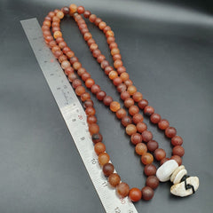 Dragon Skin Vintage  RED AGATE STONE Prayer Beads-Rosary 262g (12mm-108 Beads)