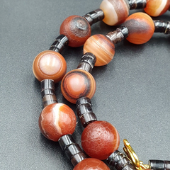 Rare Beautiful Indo Tibetan Himalayan Nepalese For Luck Carnelian Eye Agate Bead