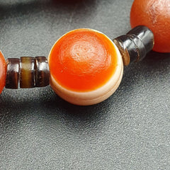 Rare Beautiful Indo Tibetan Himalayan Nepalese For Luck Carnelian Eye Agate Bead
