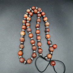 Rare Tibetan Agate Carnelian Beads Necklace