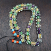 Vintage Handcrafted Hand Blown Lampwork Glass Beads strand Crafts Rare