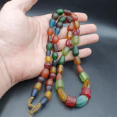 vintage Glass beads Mix Color glass beads Necklaces NEC -3