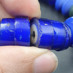 Mix Lot Vintage Cobalt Blue Evil Eye Glass Beads Beaded Necklace