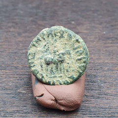 Genuine ANCIENT GREEK ROMAN BYZANTINE KUSHAN Coin Green Patina coin C15