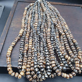 Lot 10 Old Tibetan Carving Necklace Tribal Decorated Beads Strands #B10