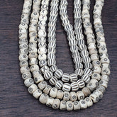 Lot 2 Old Tibetan Chinese Carved Necklace Tribal Decorated Beads Strands #2