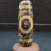 Rare Rusted Old Indo Tibetan Agate 2 Eye Agate stone Dzi Decorated Bead Amulet