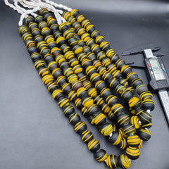 Vintage GLASS Traded glass Beads / Beaded long Necklace 17-18mm Big Size Beads