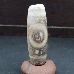 Vintage Old Indo Tibetan Agate One Eye stone Dzi Bead Amulet
