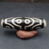Tibetan 8 Eyes Antique dzi bead old amulet Agate rare Pattern Tibet gzi pendant