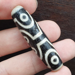 Tibetan 8 Eyes Antique dzi bead old amulet Agate rare Pattern Tibet gzi pendant