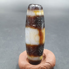 Very rare Tibetan dzi bead old amulet Agate Eyes pattern Tibet gzi pendant