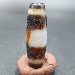 Very rare Tibetan dzi bead old amulet Agate Eyes pattern Tibet gzi pendant