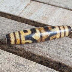 Very are Himalayan Tibetan Dzi Double Tasso Spiritual Amulet Mala Bead