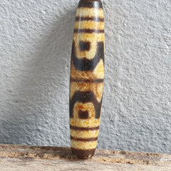 Very are Himalayan Tibetan Dzi Double Tasso Spiritual Amulet Mala Bead