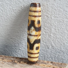 Very are Himalayan Tibetan Dzi Double Tasso Spiritual Amulet Mala Bead