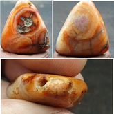 Very rare Ancient Khorasan Antique eye agate stone Bead Amulet