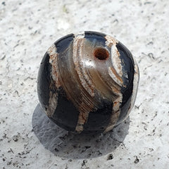 Rare Antique Tibetan Etched Agate Bead Decorated Carnelian Beads ETA-8