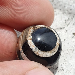 Rare Antique Tibetan Etched Agate Bead Decorated Carnelian Beads ETA-8