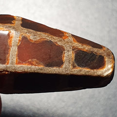 Wunderschöne HIMALAYA-Perle aus nepalesischem, tibetischem, südostasiatischem, geätztem Achat