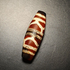 BDET #2 HIMALAYAN Indo Tibetan Central Asian Etched Agate beads Decorated bead