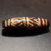 Rare Pattern HIMALAYAN Nepalese Tibetan South East Asian Etched Agate bead