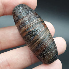 Dragon Skin Agate Himalayan Indo Tibetan Agate bead Amulet Bead #24