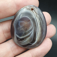 Vintage Himalayan Indo Tibetan Suleimani Carving Agate Amulet Bead #122